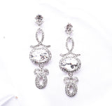 Charming Crystal Oval Dangle Earring_2 colors