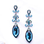 Victorian Marquise Crystal Evening Earring_12 colors