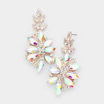 Fancy Crystal Petal Drop Earring_8 colors