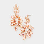 Fancy Crystal Petal Drop Earring_8 colors