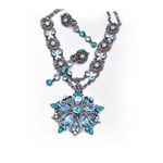 Classical Flower marquise Crystal long Necklace_7 colors