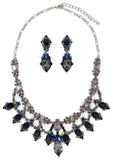 Victorian fancy crystal Necklace_6 colors