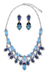 Victorian fancy crystal Necklace_6 colors