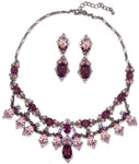 Victorian fancy crystal Necklace_6 colors