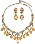 Victorian fancy crystal Necklace_6 colors