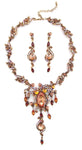 Victorian classical crystal Necklace_2 colors