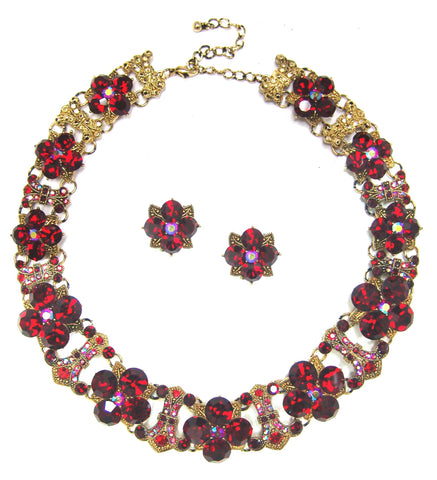 Classical antique Crystal Choker Necklace_5 colors