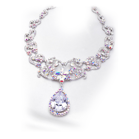 Elegant Classical crystal Necklace_4 colors