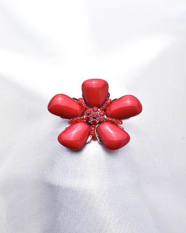 LUCITE FLOWER BROOCH_4 colors