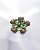 FLOWER SHAPE LUCITE BROOCH_4 colors