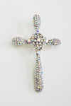 CROSS CRYSTAL BROOCH_8 colors