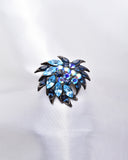 ELEGANT FLOWER MARQUISE SHAPE CRYSTAL BROOCH_6 colors