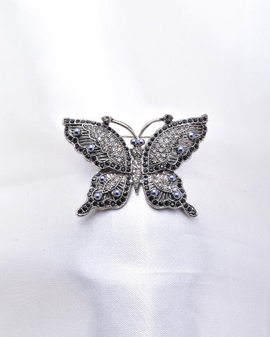 Butterfly Crystal Brooch_2 colors