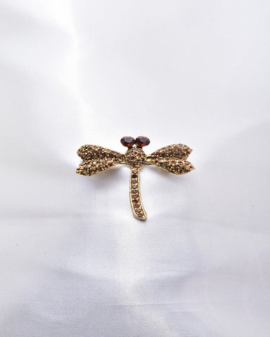 DRAGONFLY CRYSTAL BROOCH_3 colors