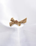Classic Antique Bow Crystal Brooch