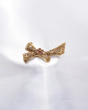 Classic Antique Bow Crystal Brooch