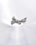 Classic Antique Bow Crystal Brooch