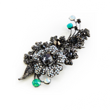 Classic Crystal Flower Stone Pendant Brooch_8 colors