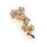 Luxury Long Flower Crystal Brooch_8 colors