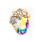 Crystal Bouquet Pendant Brooch_7 colors