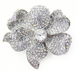 ELEGANT FLOWER CRYSTAL BROOCH_6 colors