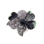 ELEGANT FLOWER CRYSTAL BROOCH_6 colors