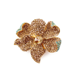 ELEGANT FLOWER CRYSTAL BROOCH_6 colors