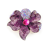 ELEGANT FLOWER CRYSTAL BROOCH_6 colors