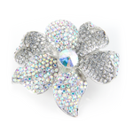 ELEGANT FLOWER CRYSTAL BROOCH_6 colors