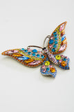 Crystal Fancy Swallowtail butterfly Brooch_8 colors