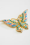 Crystal Fancy Swallowtail butterfly Brooch_8 colors