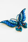 Crystal Fancy Swallowtail butterfly Brooch_8 colors