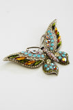 Crystal Fancy Swallowtail butterfly Brooch_8 colors