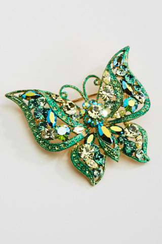 Crystal Swallowtail Butterfly BROOCH_2 colors