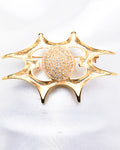 SHIELD SHAPE SWAROVSKI CRYSTAL BROOCH_2 colors