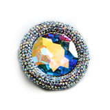 Fancy Modern Round Crystal Pin Brooch_8 colors