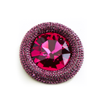 Fancy Modern Round Crystal Pin Brooch_8 colors