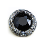 Fancy Modern Round Crystal Pin Brooch_8 colors