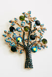 Crystal Apple Tree Brooch_7 colors