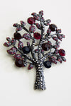 Crystal Apple Tree Brooch_7 colors