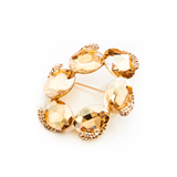 ELEGANT OVAL Wreath CRYSTAL BROOCH_8 colors