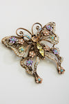 Crystal Luxury Swallowtail Butterfly Pin Brooch_5 colors