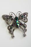 Crystal Luxury Swallowtail Butterfly Pin Brooch_5 colors