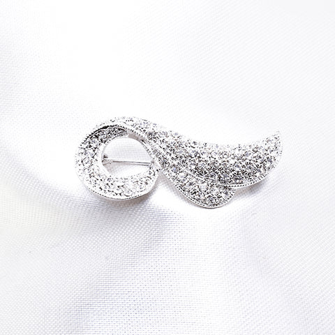 FLYING WING SWAROVSKI CRYSTAL BROOCH