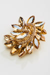 Elegant Fancy Crystal Leaf Brooch_6 colors