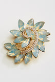 Elegant Fancy Crystal Leaf Brooch_6 colors