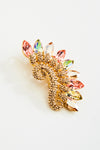 Crystal  Indian Chief Feather Pendant Brooch_8 colors