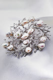 CORAL REEF SHAPE NATURAL FRESH PEARL & CLEAR CRYSTAL_3 colors