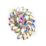 Splendid  Fancy Crystal Spiral Brooch_7 colors