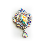 CLASSIC PETAL FANCY CRYSTAL BROOCH_4 colors